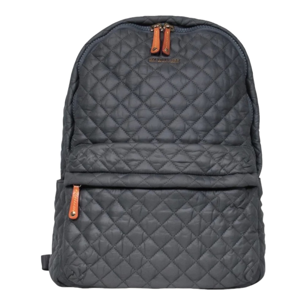 MZ Wallace - Dark Grey Quilted Nylon Backpack